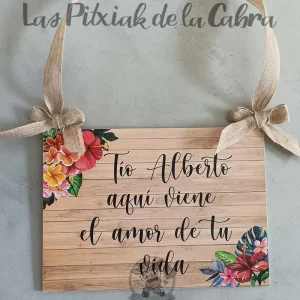 Cartel Novia Tropical