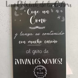 Cartel Conos Jonatan&Yadira