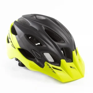 Casco Enduro MTB  GW-015 Negro Mate Amarillo Neón