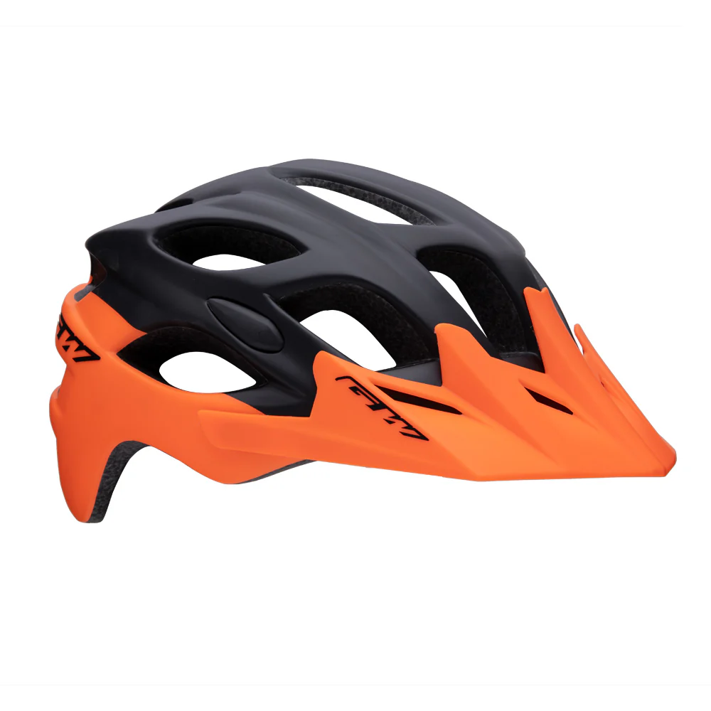 Casco Enduro MTB  GW-015 Negro Mate Naranja