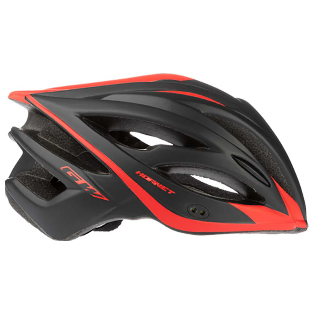 Casco Hornet MTB Negro Mate Rojo Mate - Imagen 2