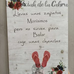 Cartel Chanclas Alba&David