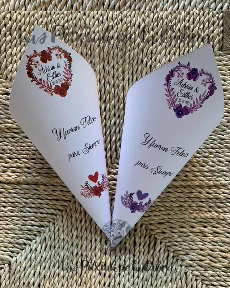 Conos corazón en dos colores - Imagen 2