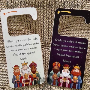 Cuelga Puertas Reyes Magos Personalizado