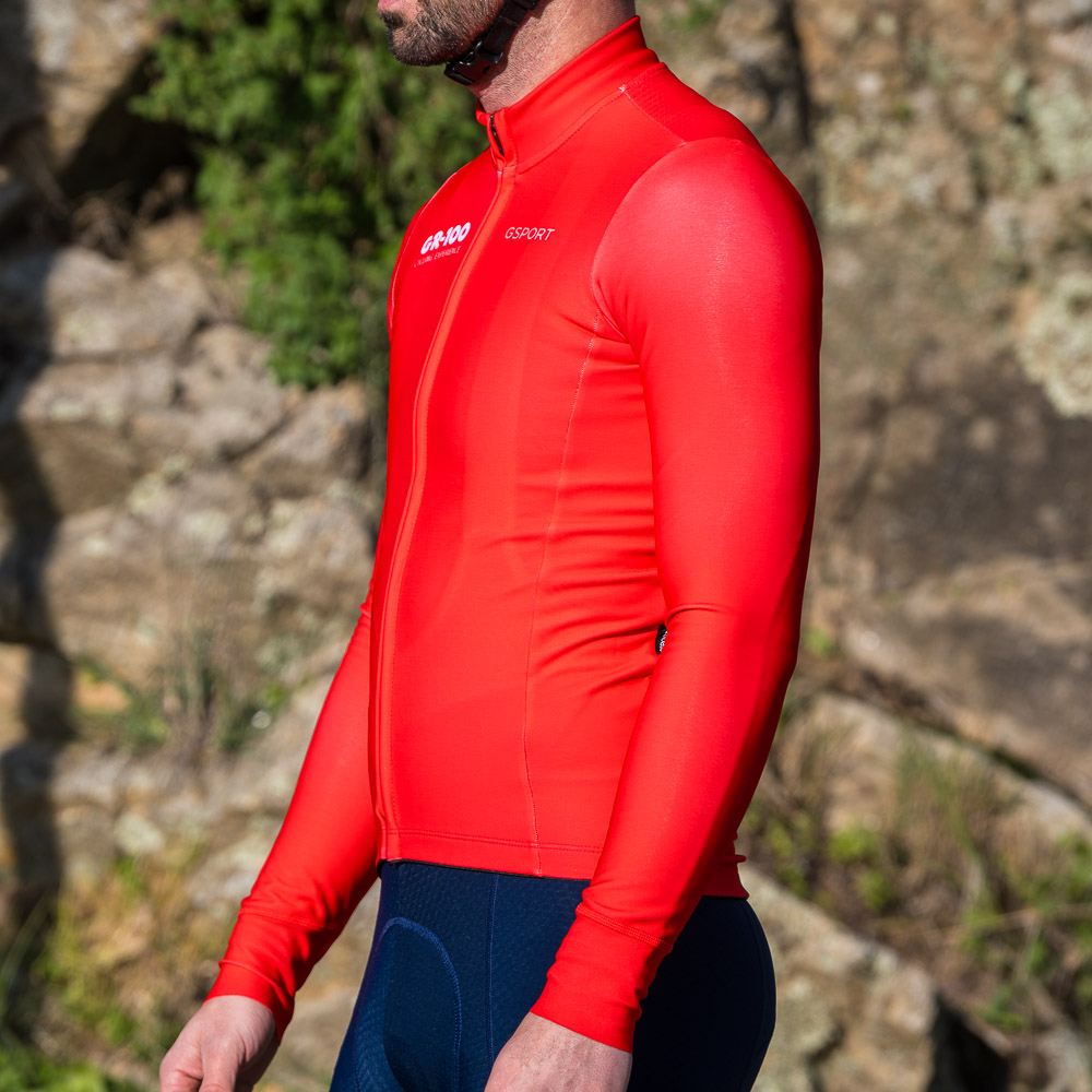 Maillot GR-100 GSPORT Aero Rojo Largo 2025 Unisex - Imagen 3