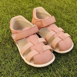 Sandalias Barefoot Piruflex PIEL SUEDE 15 ROSE PIEL
