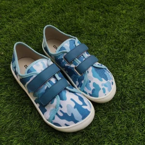 Coqueflex lona respetuosas barefoot MODELO 15249 puerto azul (camuflaje militar)