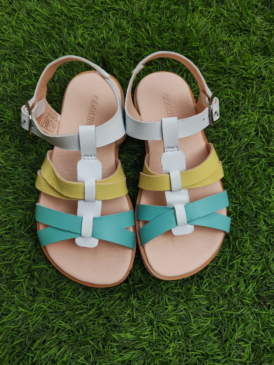 Coqueflex Sandalias 15281 Amarillo Azul - Imagen 3