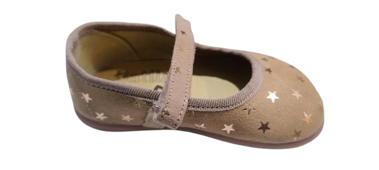 Batilas merceditas respetuosas barefoot rosa estrellas - Imagen 3