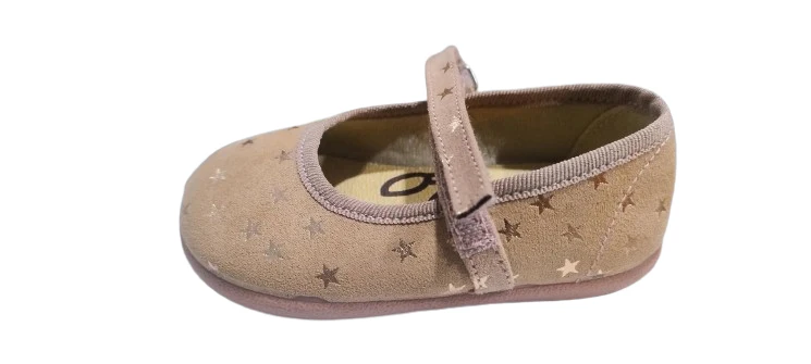 Batilas merceditas respetuosas barefoot rosa estrellas - Imagen 2