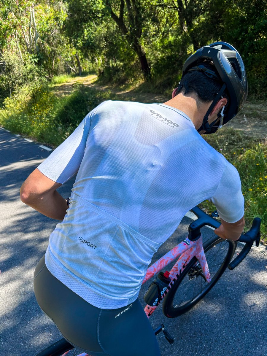 Maillot Unisex BLANCO Aero Corto GSPORT 2025 - Imagen 4