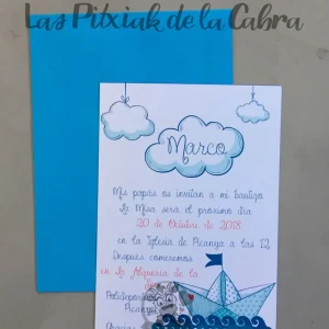 Invitación Bautizo Marco Barquito