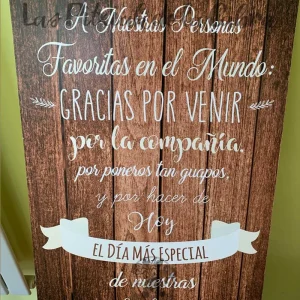 Bienvenida Madera Vidas