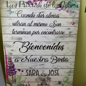 Cartel Bienvenida Sara