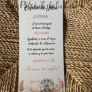 CAPITAN DE MESA BOHO