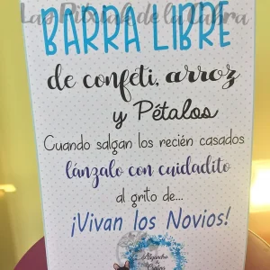 Cartel Barra Libre Cristina