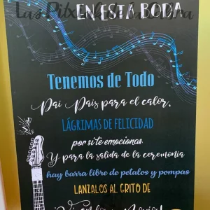 Cartel Boda Rockera