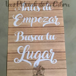Cartel Busca Tu Lugar