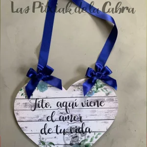 Cartel Corazón Azul