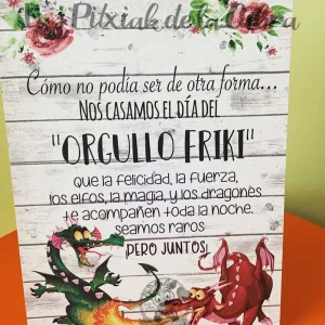 Cartel Orgullo Friki