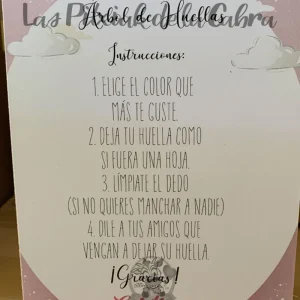 Cartel Árbol de Huellas