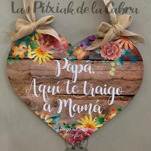 Cartel Corazón Colorido