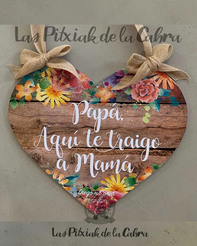 Cartel Corazón Colorido