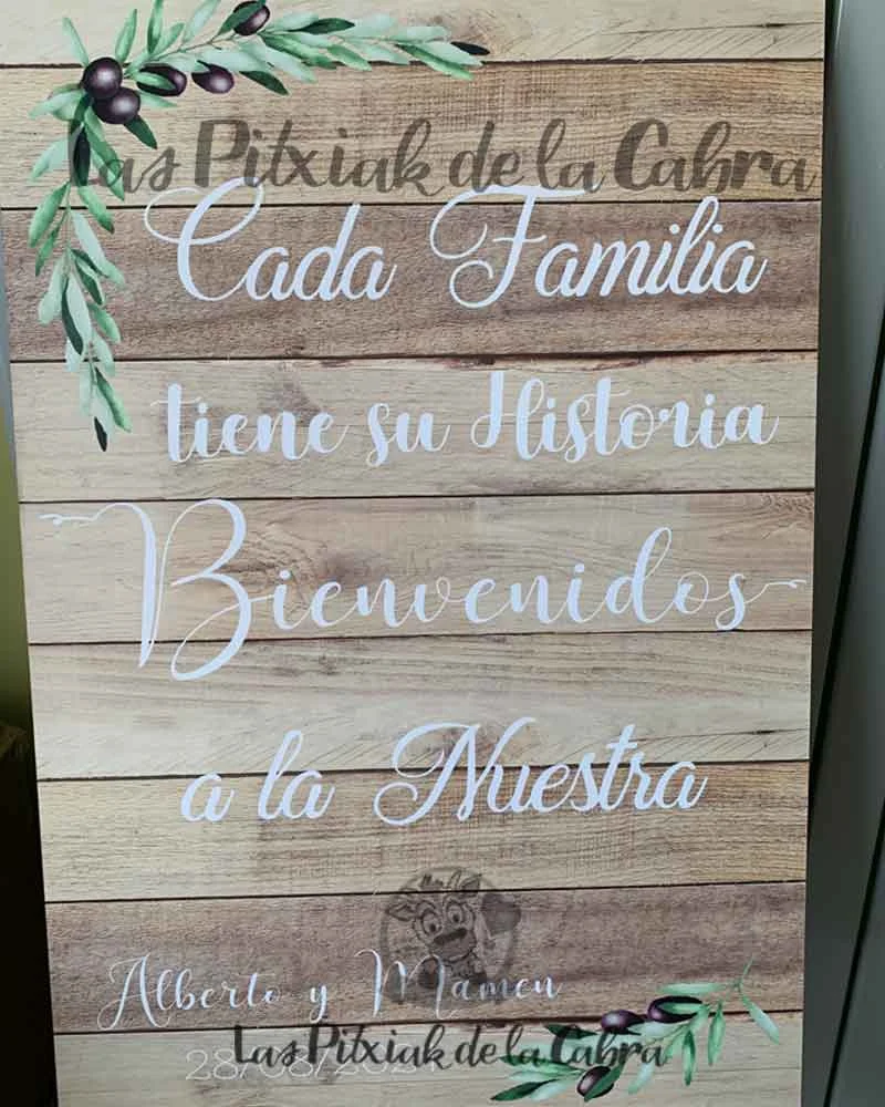 Cartel Bienvenida Olivo