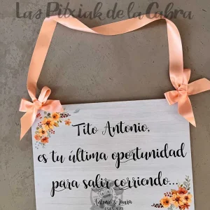 Cartel tonos naranjas y amarillos