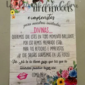 Cartel Retoques Flores Colores