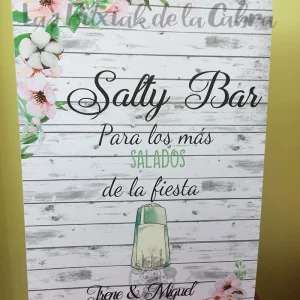 Cartel Salty Bar Irene&Miguel