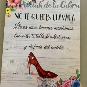 Cartel Tacones Flores Colores