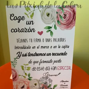 Cartel Coge un corazón