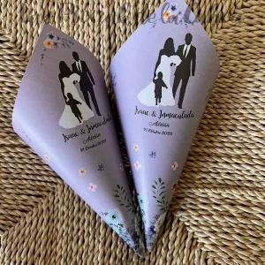 Conos Cucurucho para boda familia