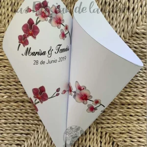 Conos orquídeas Marisa y Tomás