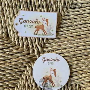 Etiqueta Bautizo Gonzalo