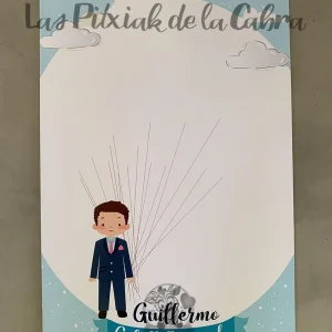 Árbol de Huellas con Dibujo personalizado