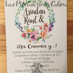 Invitación Ariadna y Raúl