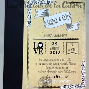 Invitación Sandra y Raúl