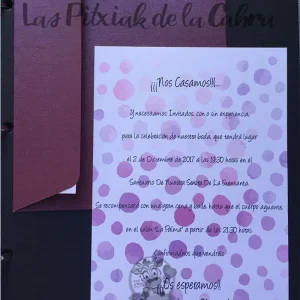 Invitación Topitos Acuarela