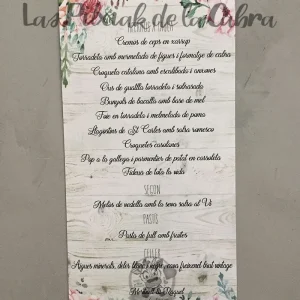 Minuta Meritxell y Raquel