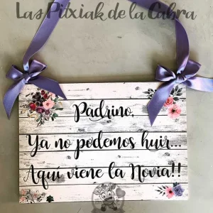 Cartel Padrino Flores Moradas