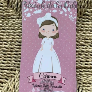 Recordatorio comunión Carmen