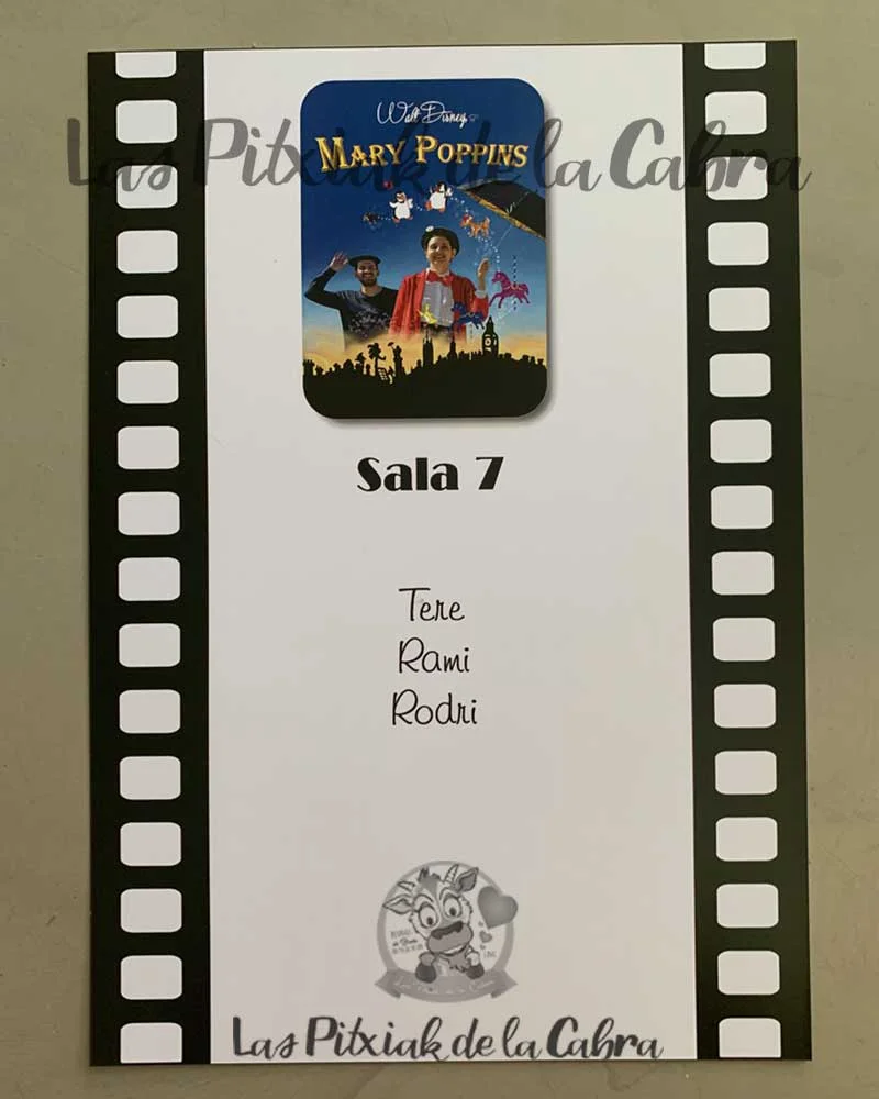 Seating de Cine bodas temáticas - Imagen 4