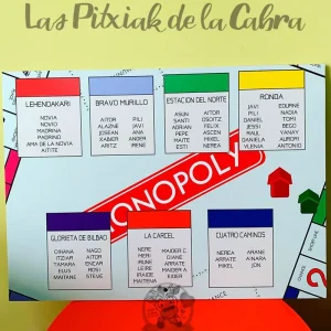 Seating de boda Monopoly