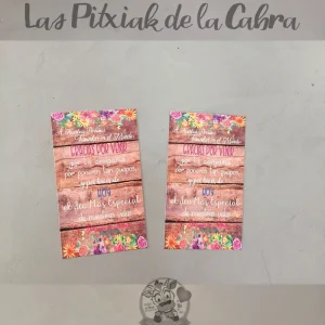 Tarjeta con fondo de Madera para Yolanda