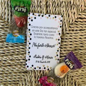 Tarjeta de Agradecimiento Rubén y María