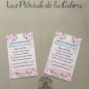Tarjeta de Agradecimiento Adrián y Marta