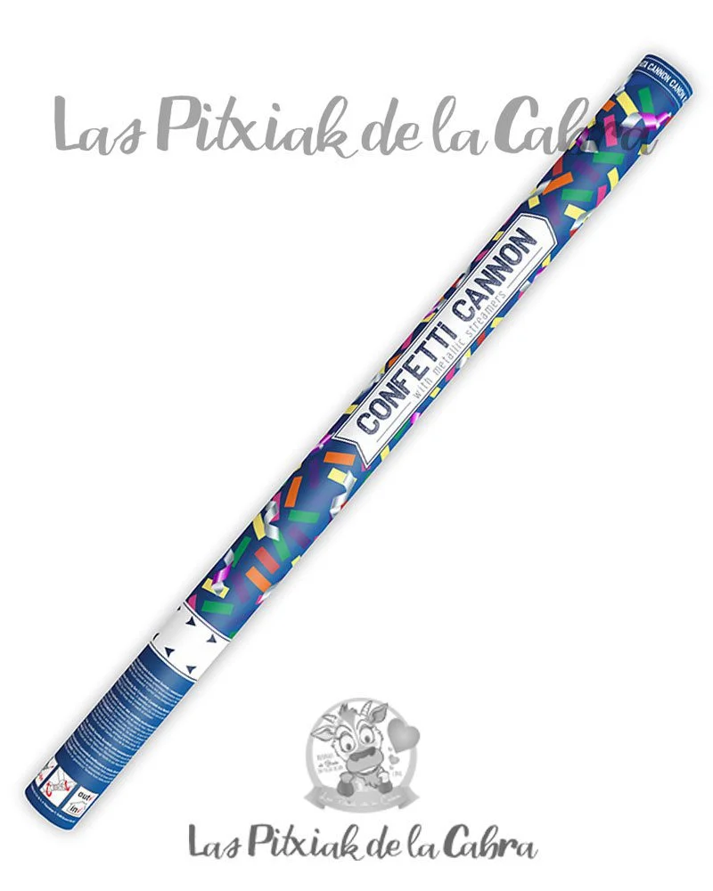 Cañón de confetti Mix de 60 cm.
