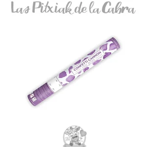 Cañón de Pétalos de color lila 60 cm.